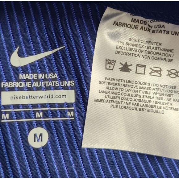 NEW Nike Pro Elite Made In USA Running Tights AO8491-000 Size M Blue - Picture 3 of 4